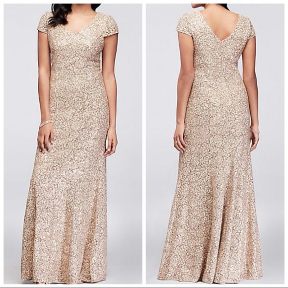 Alex Evenings Dresses & Skirts - Alex Evenings- Gold Beaded Gown